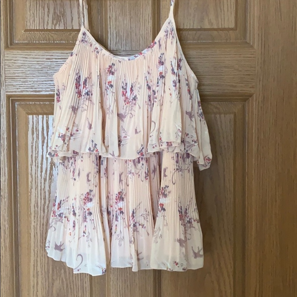 LC Lauren Conrad pink floral top